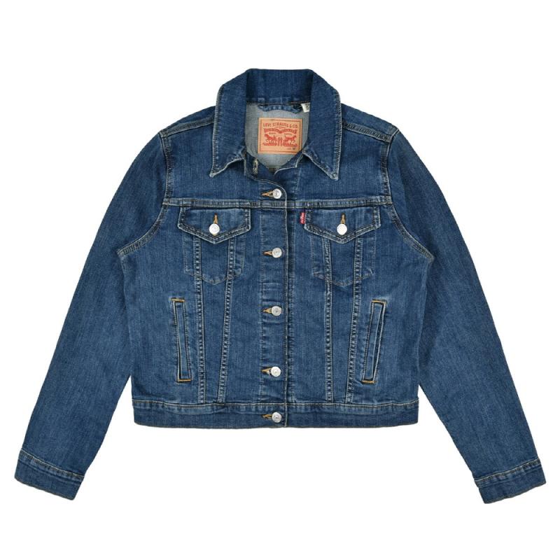리바이스 여성 데님 재킷 - 미드 인디고