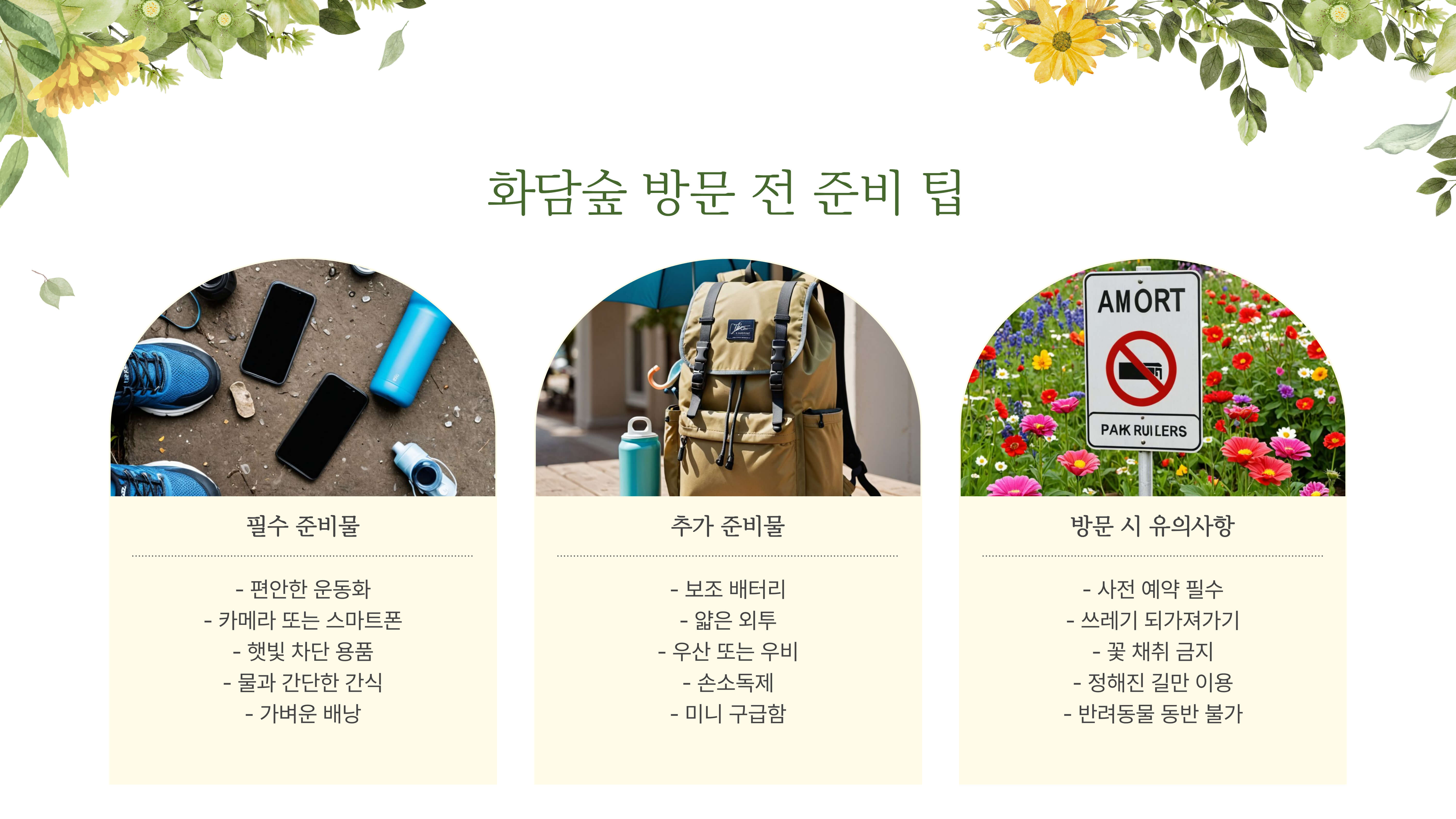 화담숲 봄꽃 개화 시기, 방문 일정 꿀팁