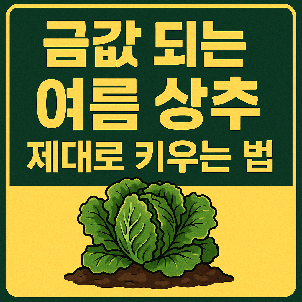 금값되는 여름상추키우기