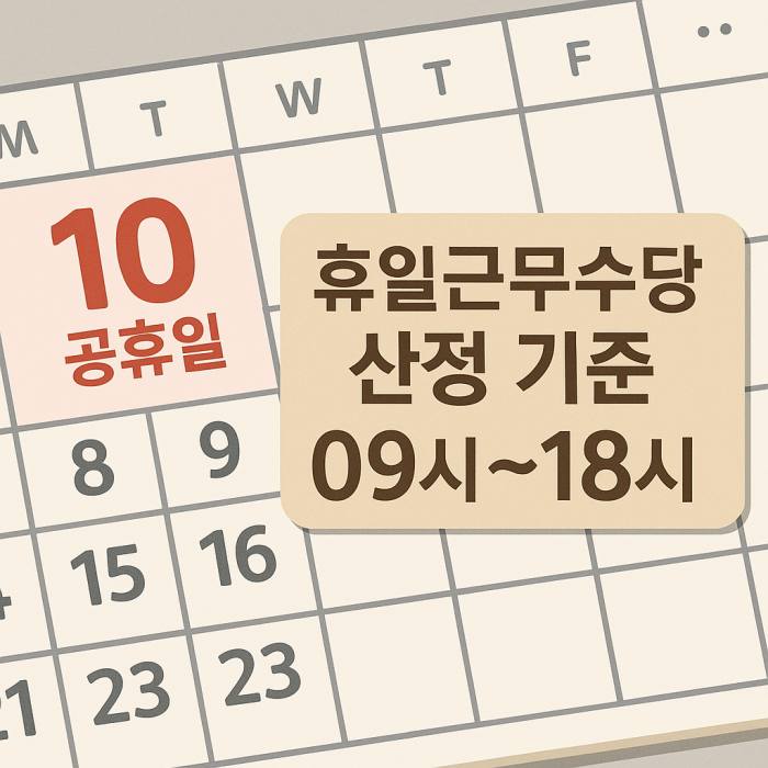 2026년 경찰 공무원 초과근무수당 휴일