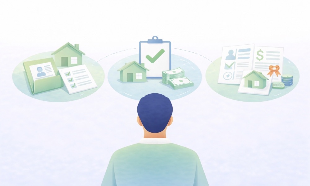 정책 주택대출 구조와 보금자리론 디딤돌대출 차이를 설명하는 이미지