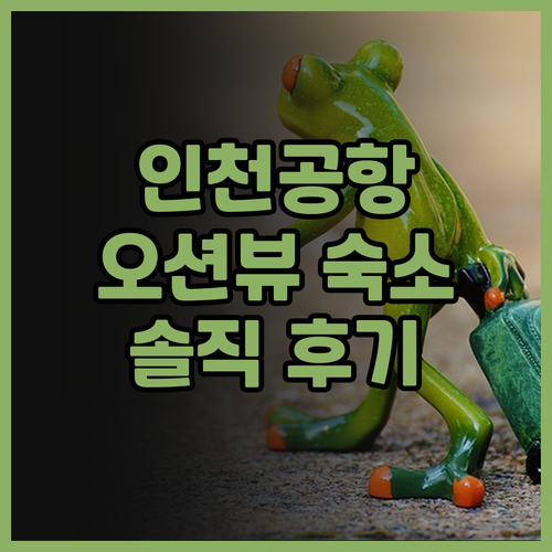 영종도 인더문 2호 리얼 후기 오션뷰..