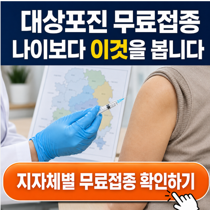 대상포진 무료접종 대상자 조회|우리 동네는 나이보다 이것을 봅니다