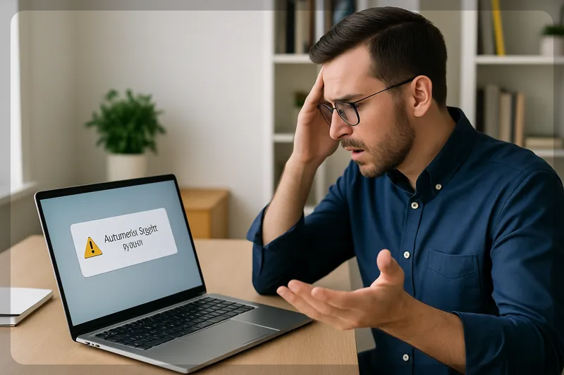 자동 로그인 풀려 당황하는 사용자