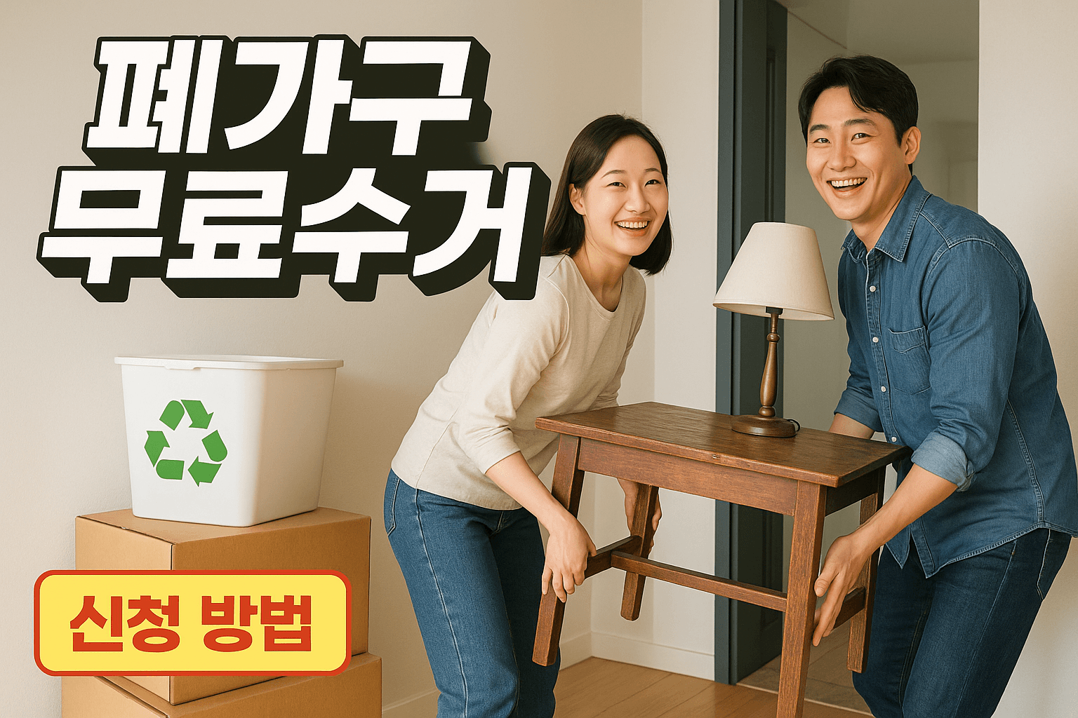 폐가구 무료수거 신청방법과 조건