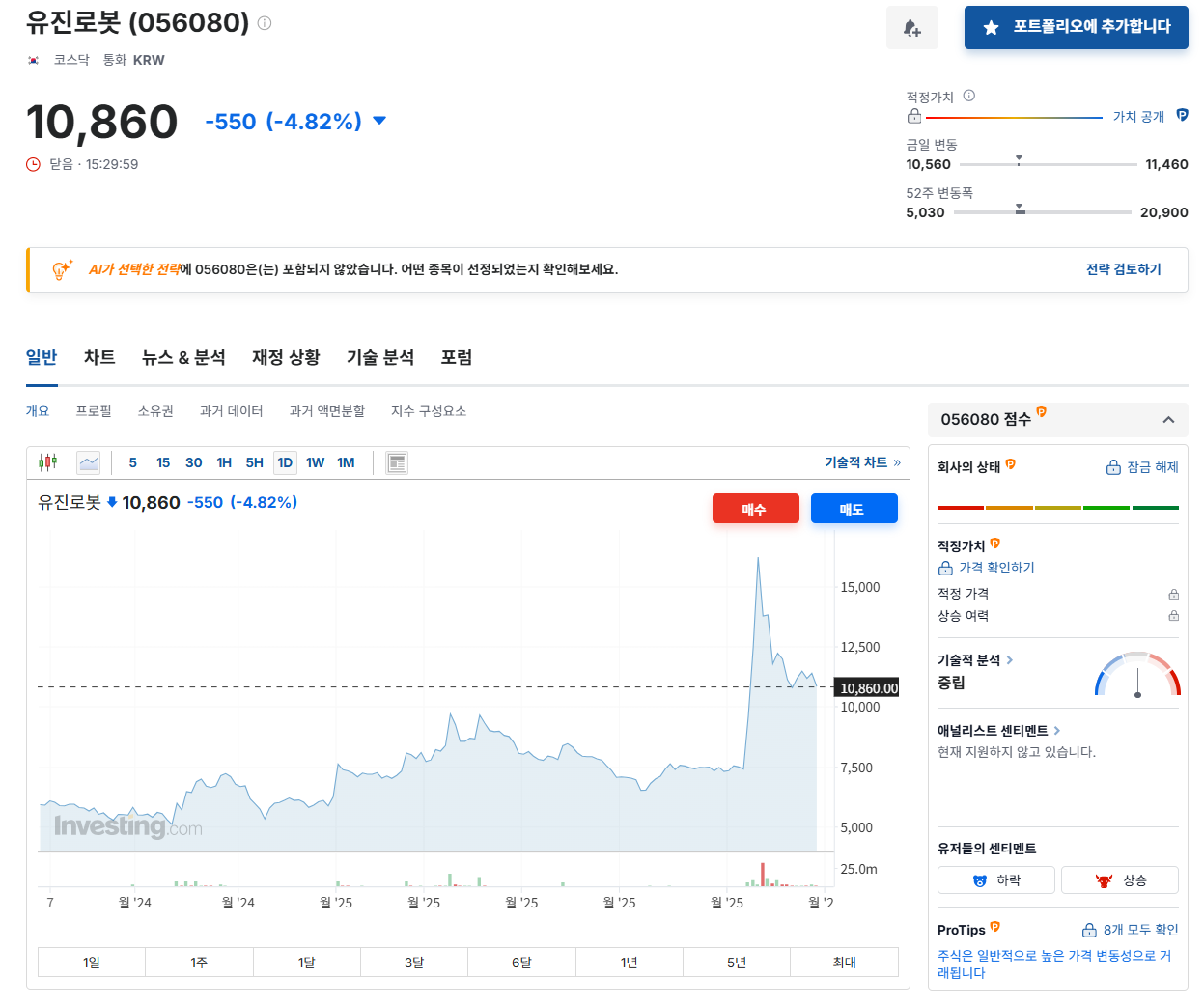 유진로봇 배당금
