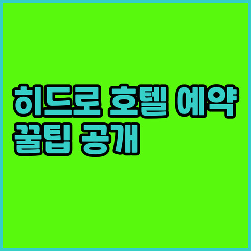 런던 히드로 공항 호텔 예약 전 꼭