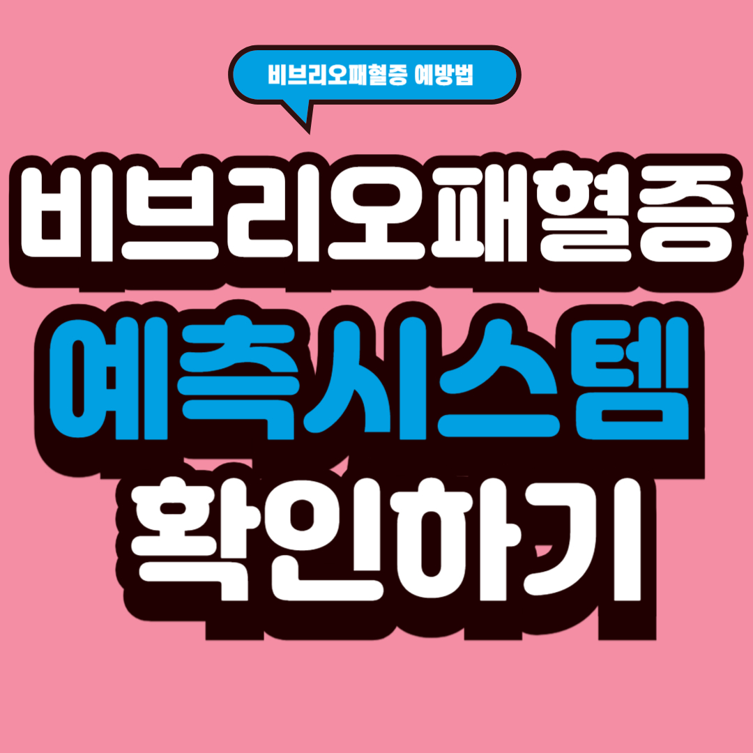 비브리오패혈증 예측시스템 확인하기