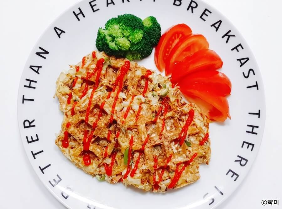 양배추-요리-양배추와플전-다이어트-레시피