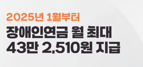 장애인연금 인상