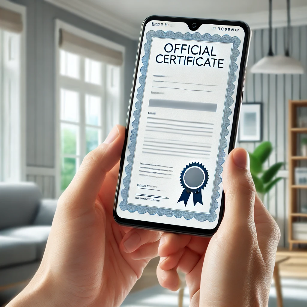 가족관계증명서 모바일 핸드폰 발급받는 방법 관련 사진