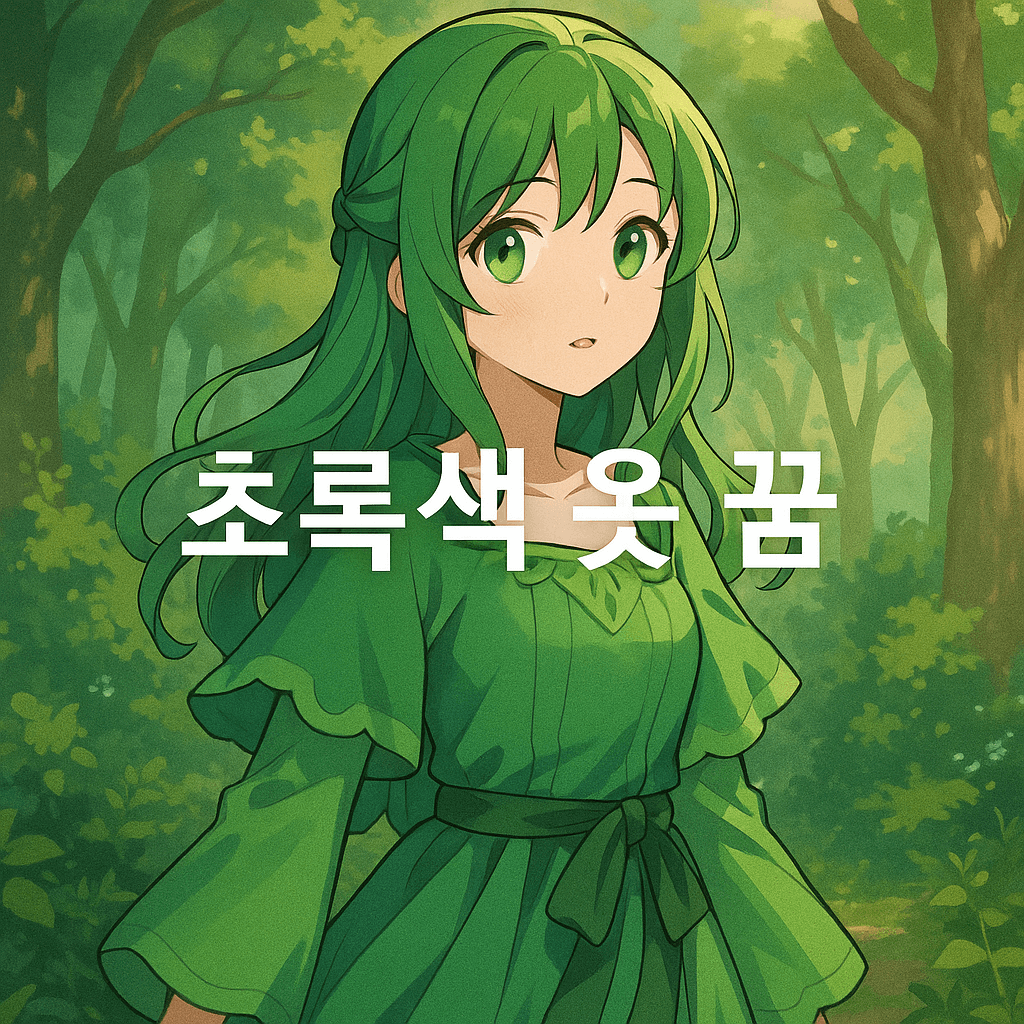 초록색 옷 꿈