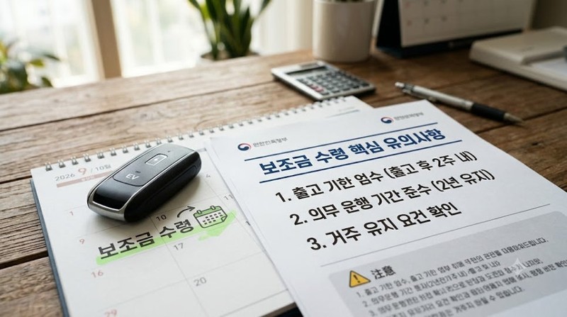 전기차 보조금 유의사항