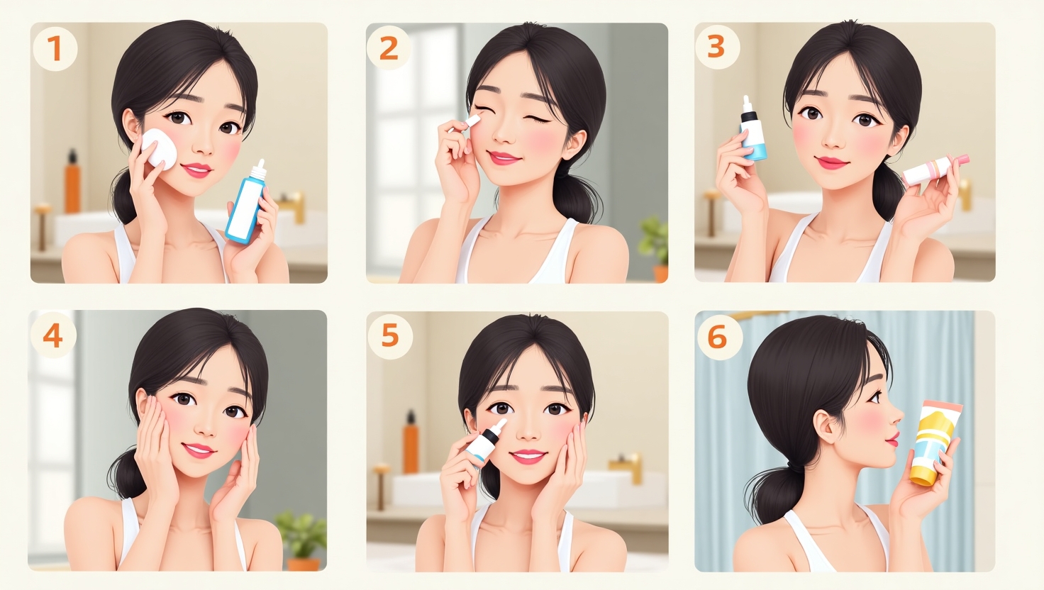 기초 화장품 바르는 순서