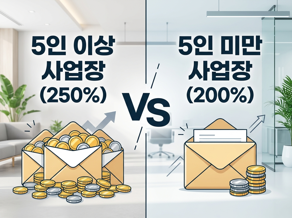5인미만 5인이상 휴일근로수당 계산 비교