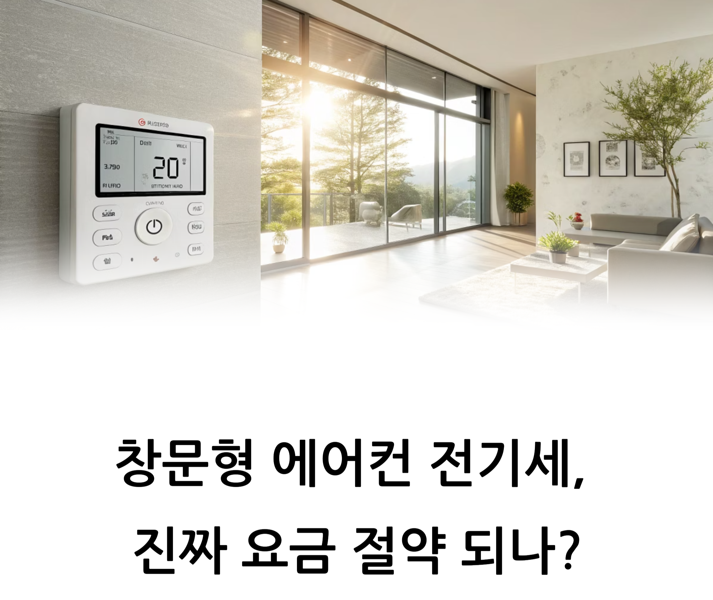 창문형 에어컨과 전기세 관련 사진