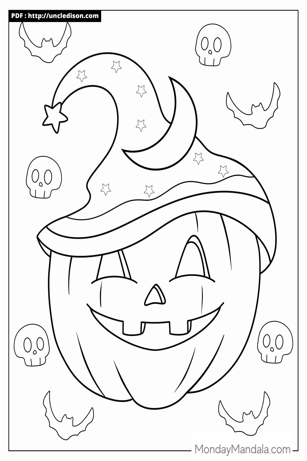 할로윈 색칠공부 도안 호박 잭 오 랜턴
