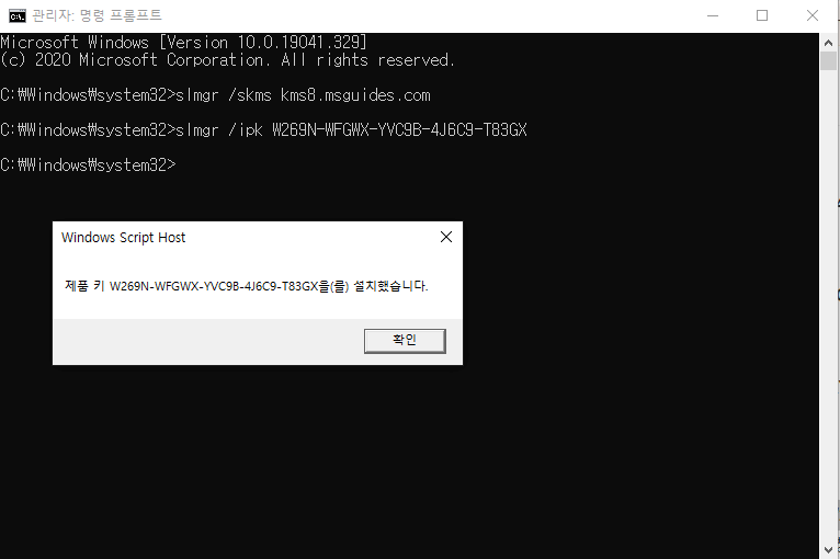 [Windows 11] 윈도우 11 CMD 정품인증
