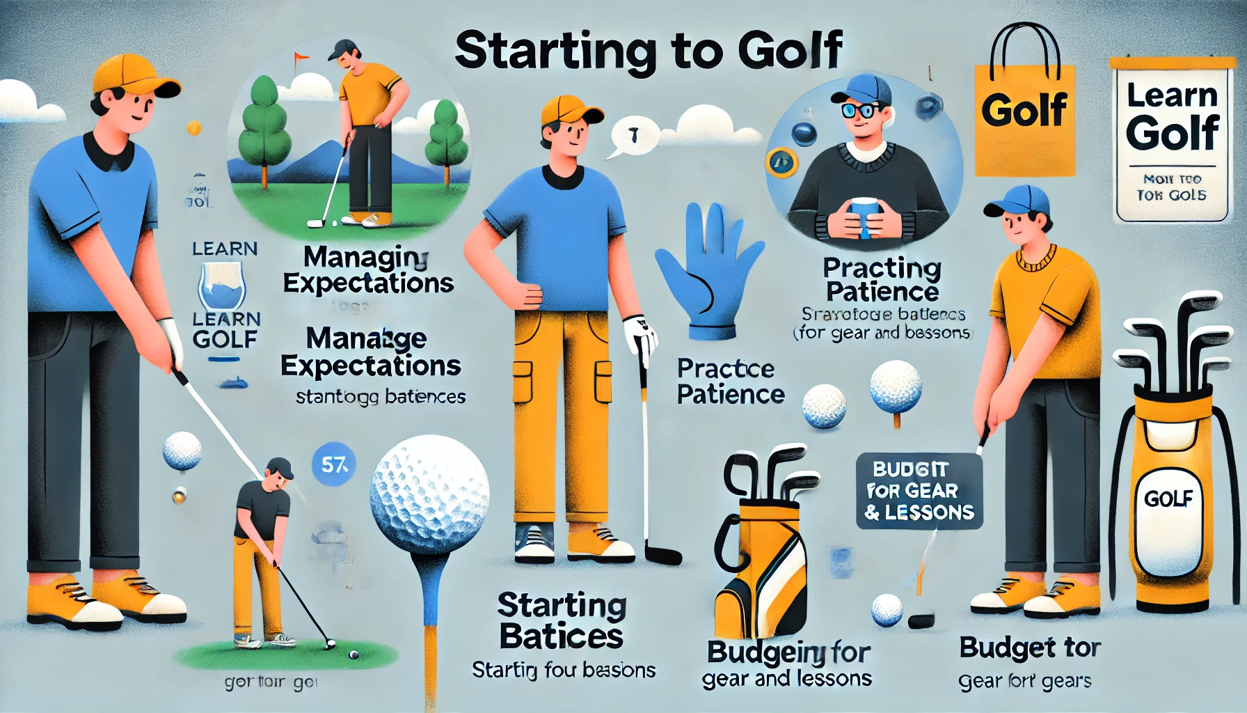 처음 골프 배우는 사람을 위한 현실 조언 관련 이미지