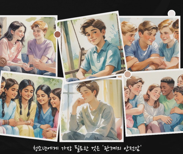청소년에게 가장 필요한 것은 '관계의 안전감'입니다에 관한 그림