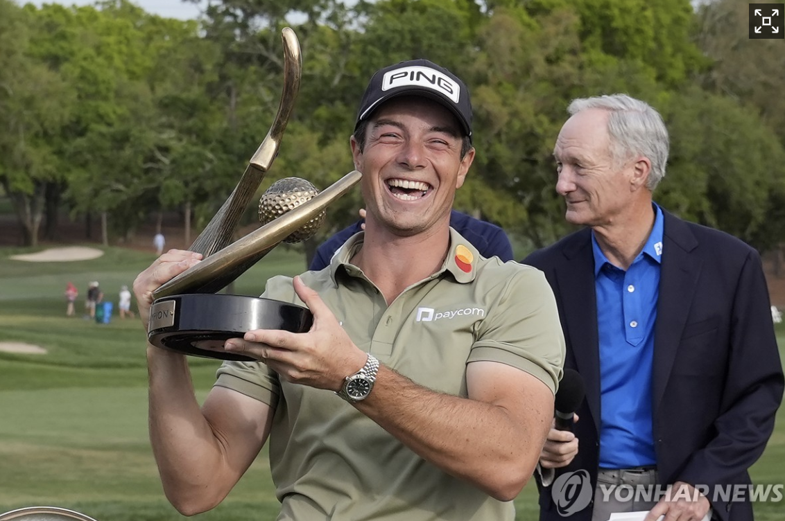 2025 발스파챔피언십 우승자 빅토르 호블란(사진출처.연합뉴스)