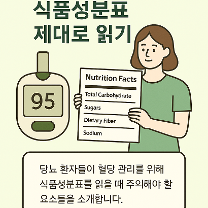 혈당관리 식품성분표