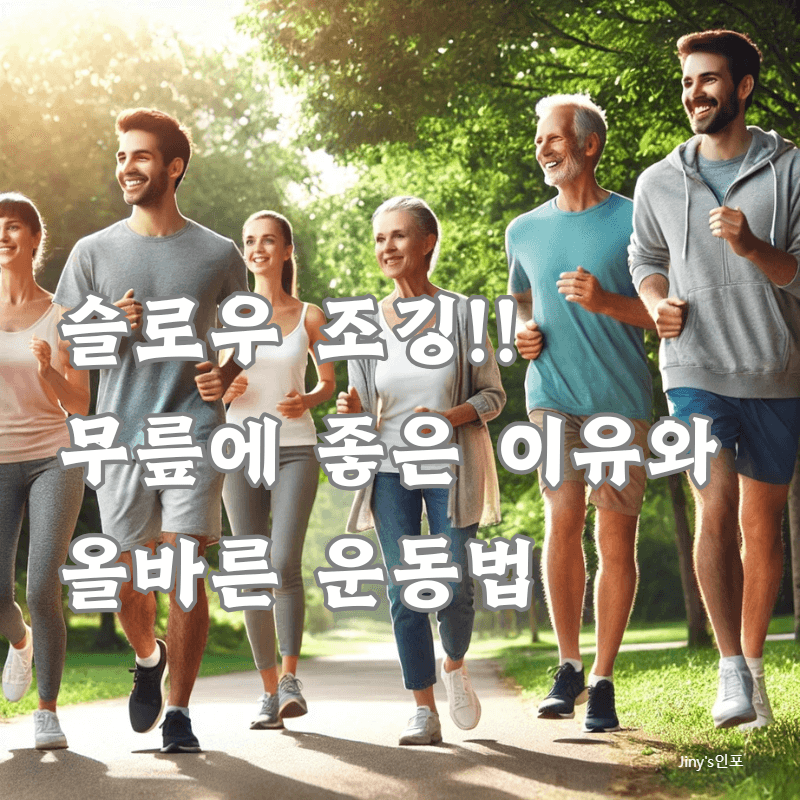 슬로우 조깅이 무릎에 좋은 이유