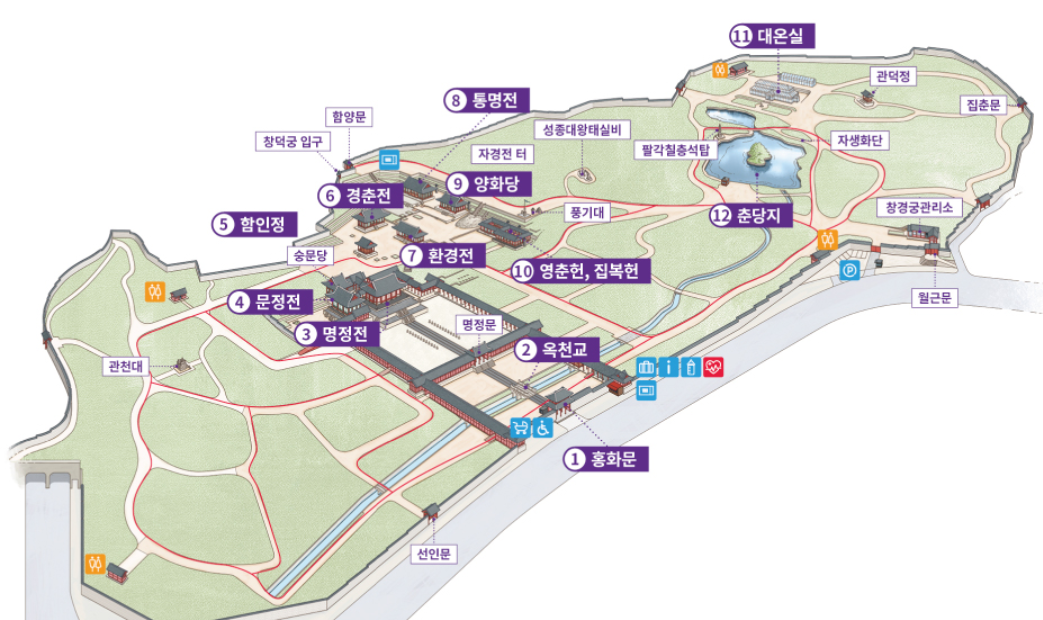 창경궁 내부 조감도