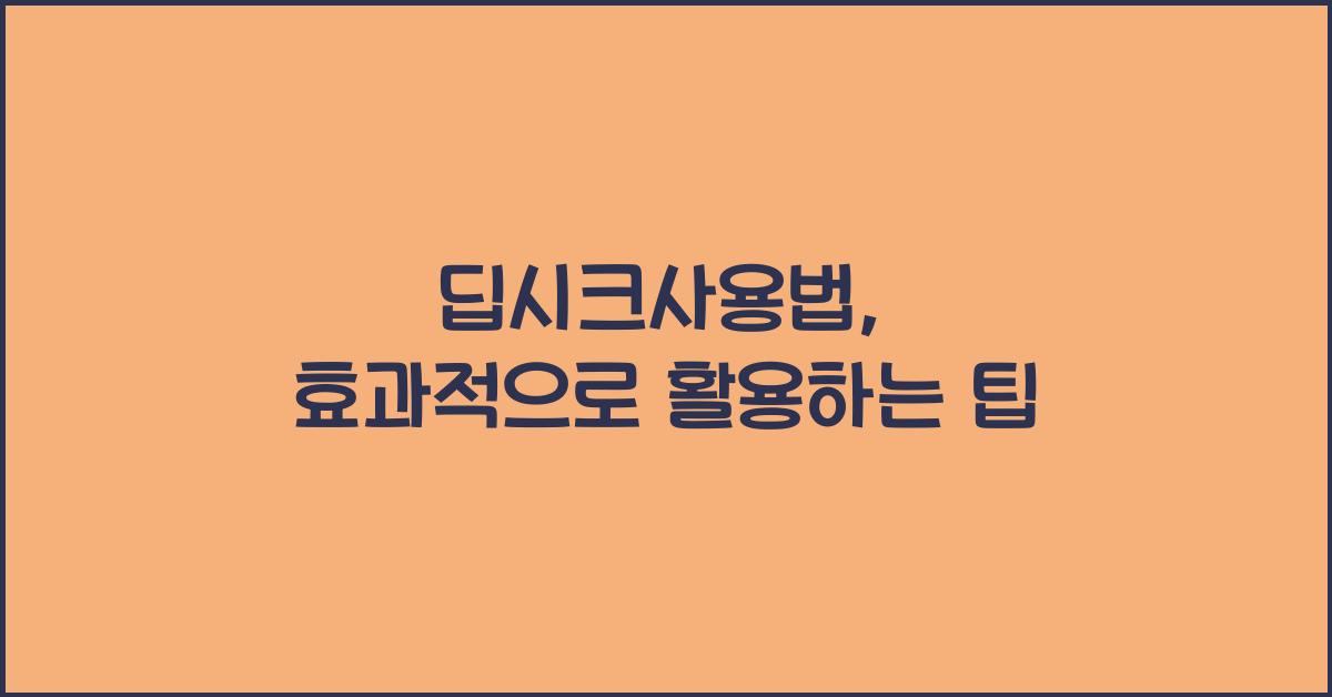 딥시크사용법