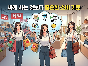 싸게 사는 것보다 중요한 소비 기준
