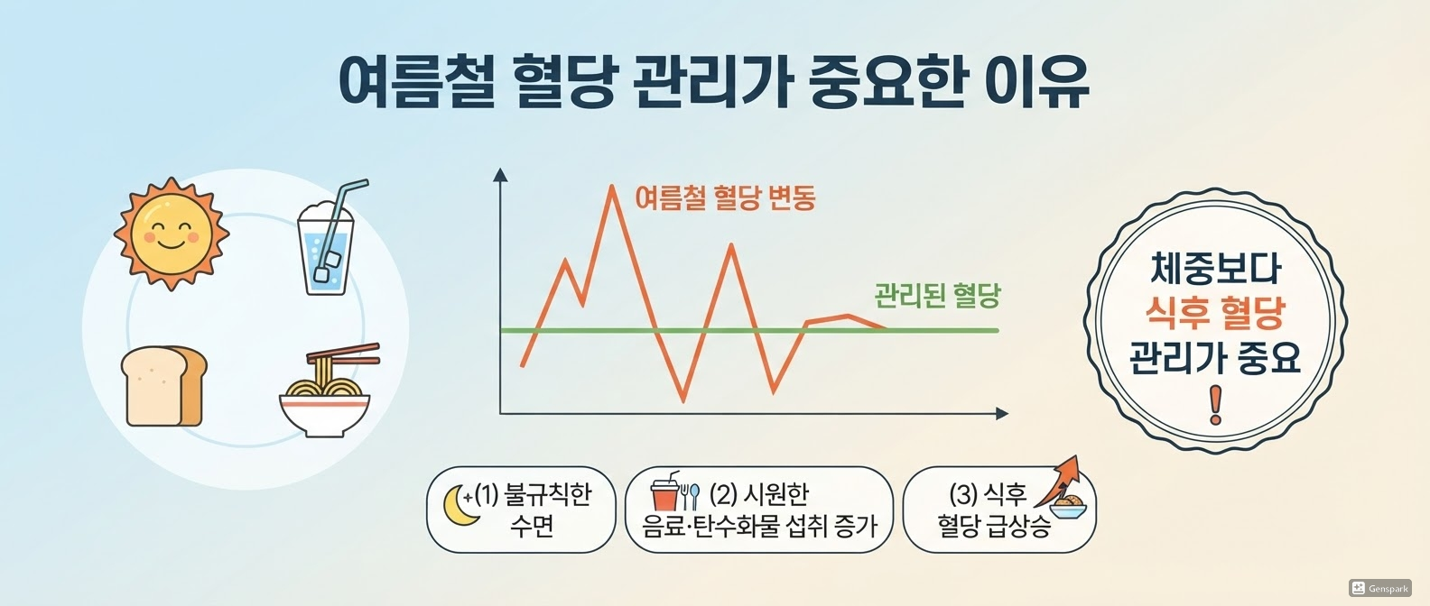 여름철 혈당 관리가 중요한 이유