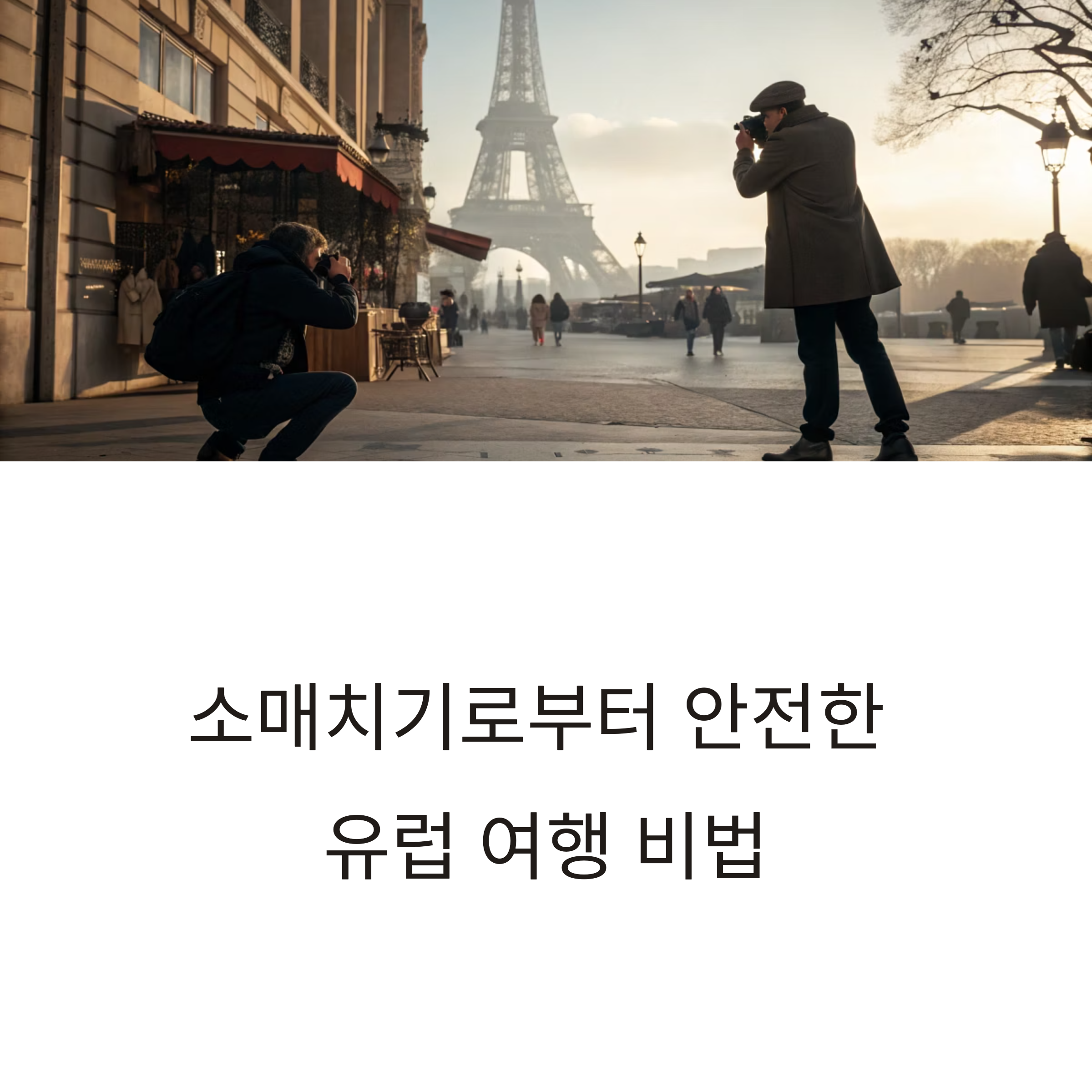 유럽 여행 소매치기 예방