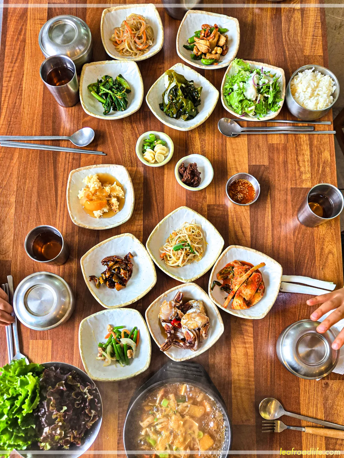 제주-한정식-집밥-자연으로-식당-쌈밥정식-차림