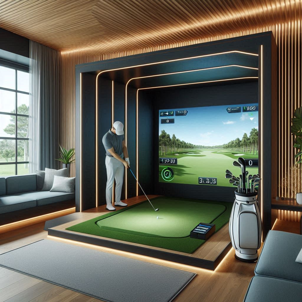 스크린골프장 배경