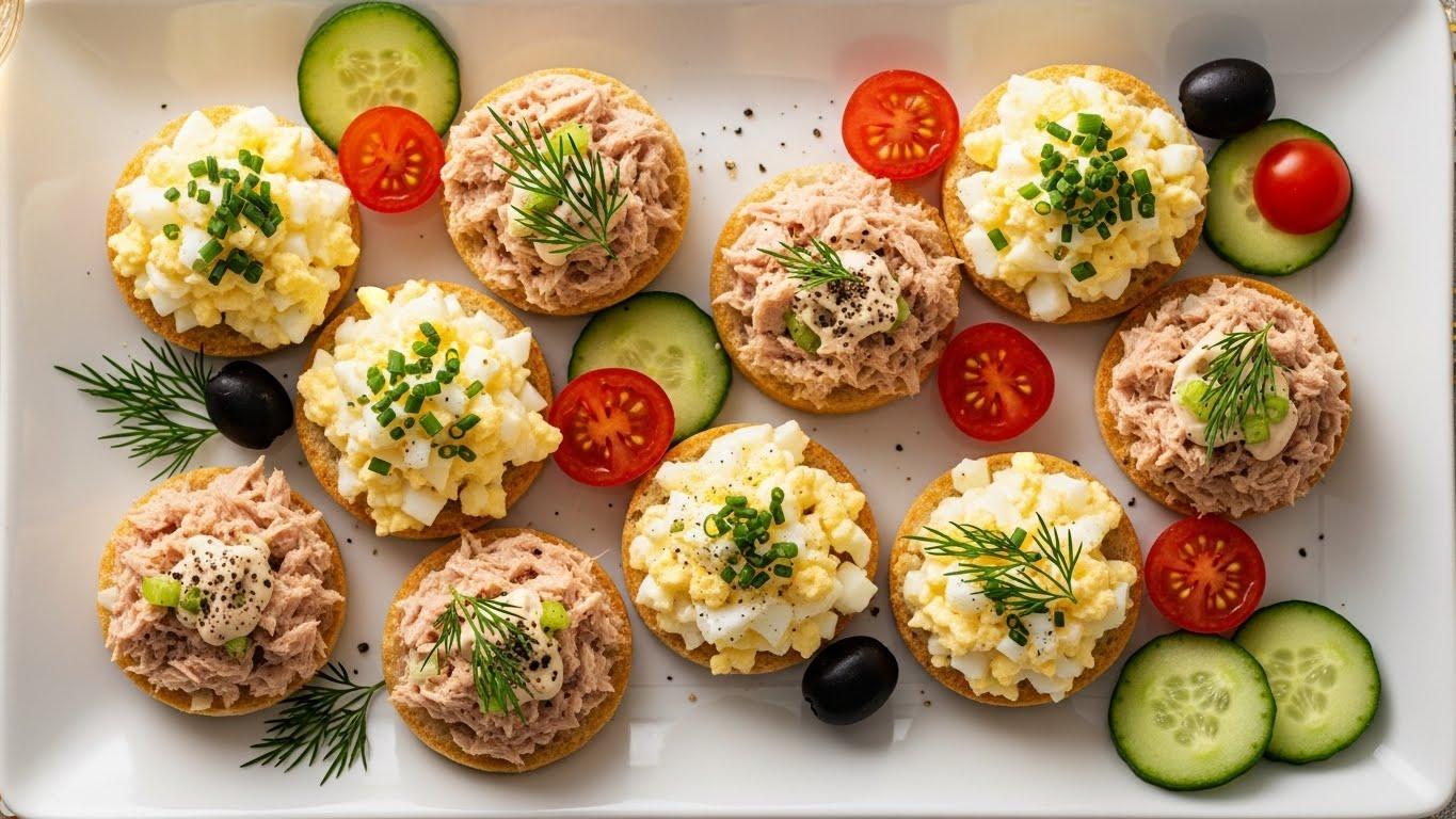 연말 파티요리~ 달걀 참치 카나페