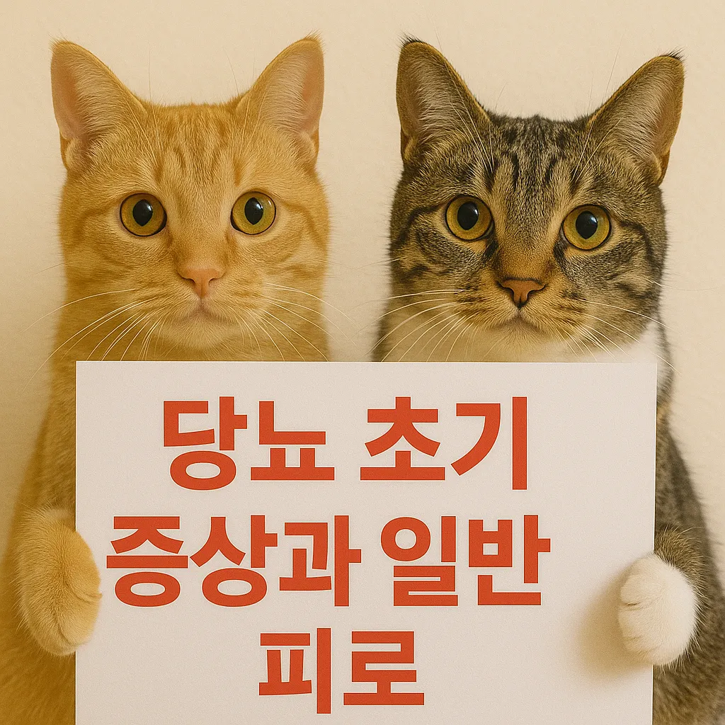 당뇨 초기 증상과 일반 피로