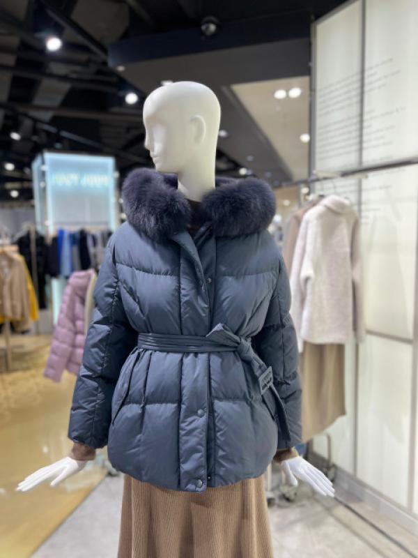 ZOOC 사가폭스퍼 벨트 구스 숏 패딩점퍼 v224psg938