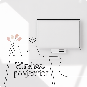 노트북 무선 프로젝터 설정 및 TV&middot;빔프로젝터 연결 가이드 이미지