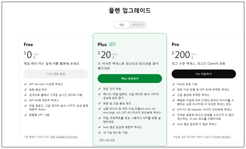 ChatGPT-4-월-20달러