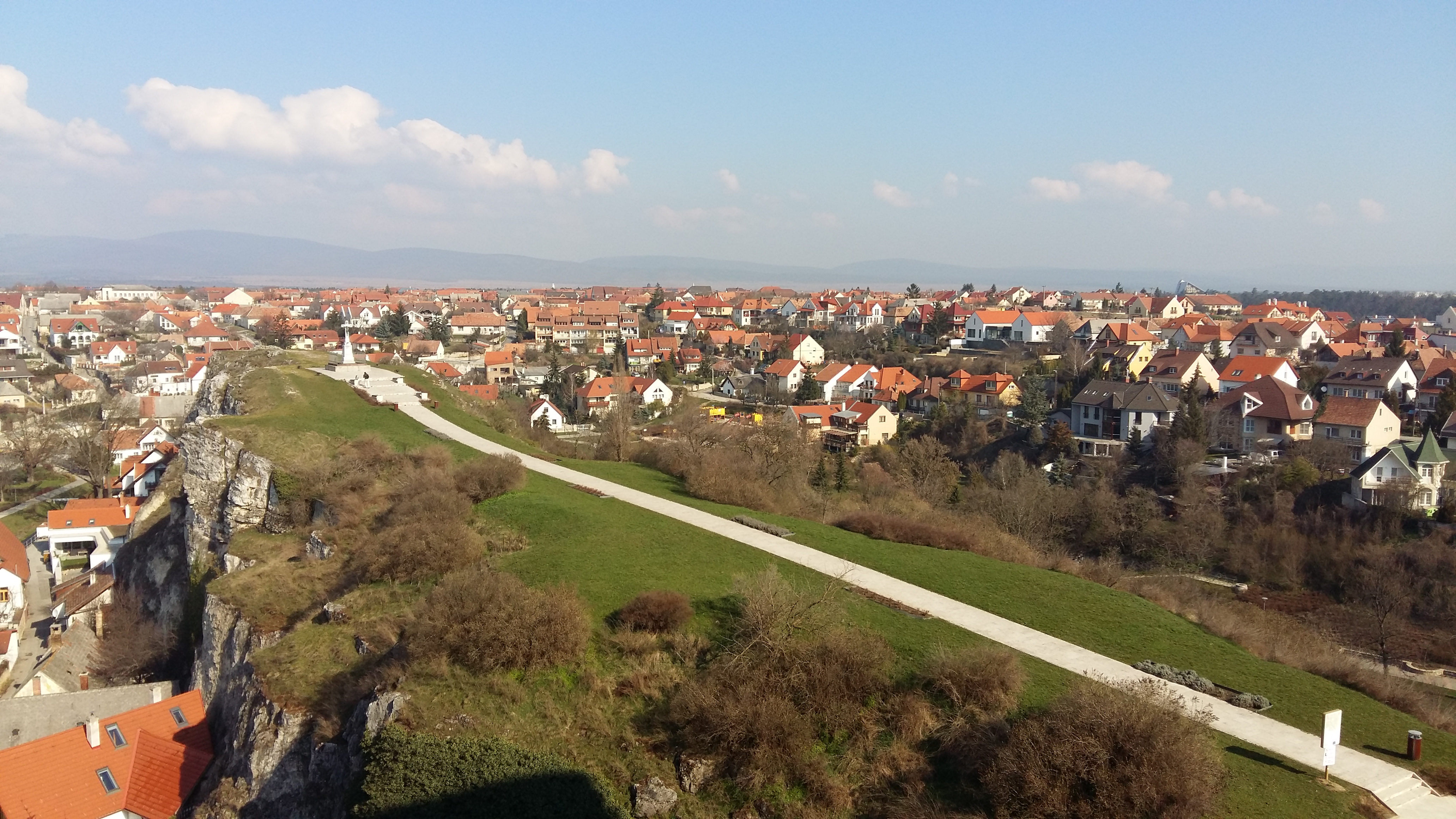 헝가리 베스프렘 성에서 바라본 베스프렘