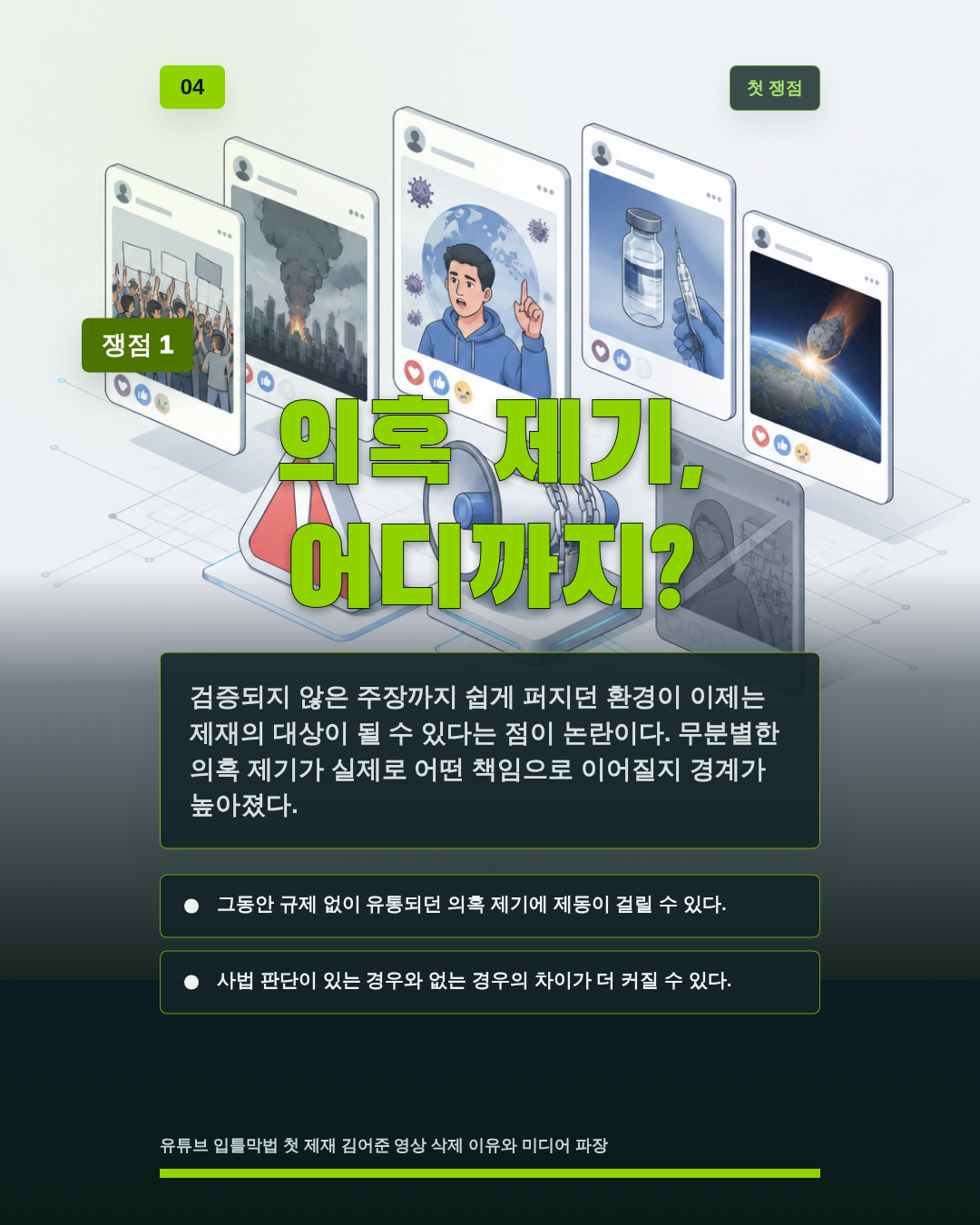 의혹 제기, 어디까지?
