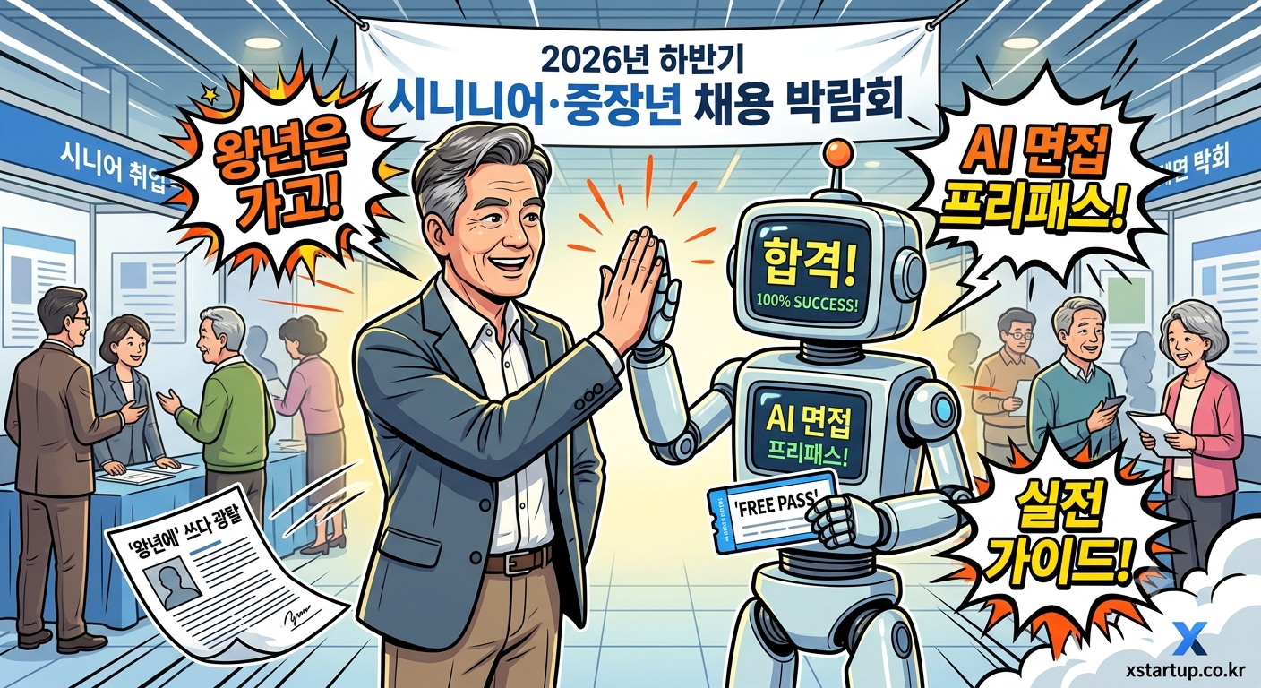 이력서에 '왕년에' 쓰다 광탈하신 분? 2026년 하반기 시니어 일자리 박람회 100% 뽀개기 (ft. AI 면접 프리패스 실전 가이드)