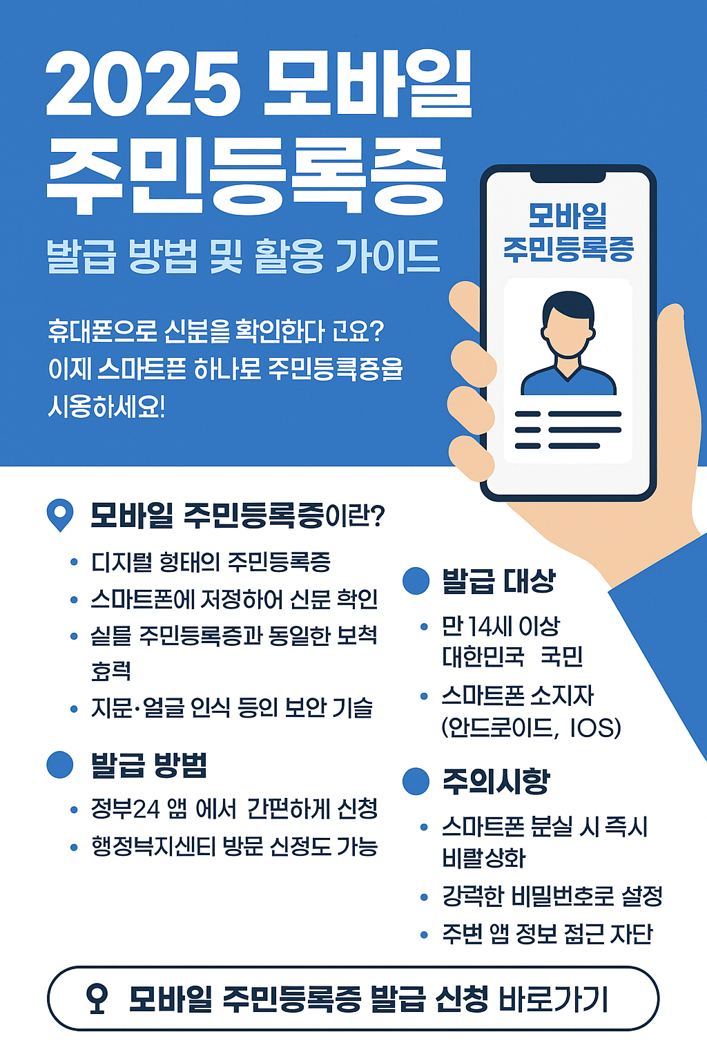 모바일 주민등록증 발급