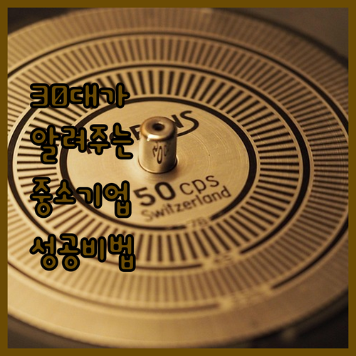 30대가 알려주는 중소기업 도약 프로