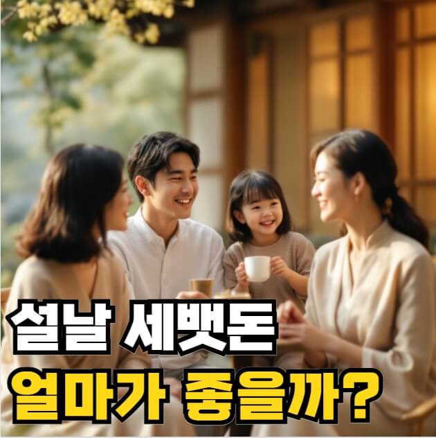 설날 세뱃돈 적정금액