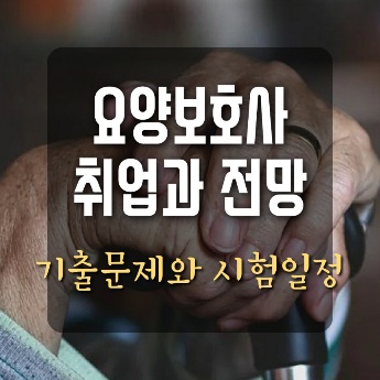 요양보호사 시험일정과 취업전망