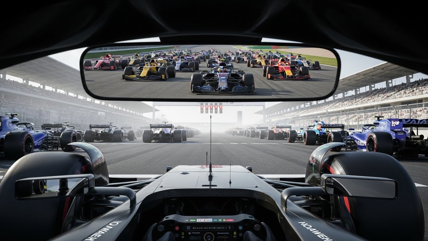 F1 스타팅 그리드 폴 포지션의 시각적 이점과 클린 에어의 중요성