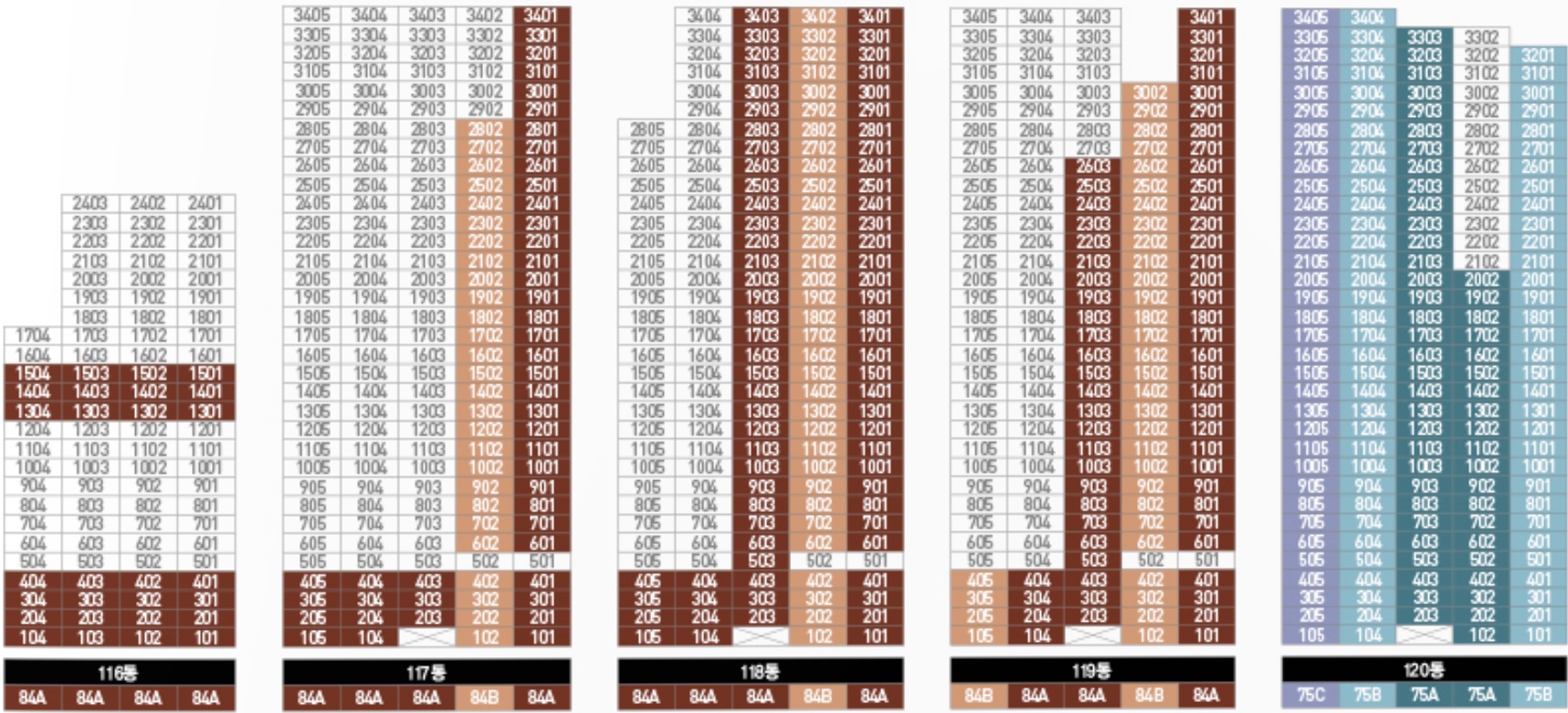 두산위브더제니스오션시티-동호수표4