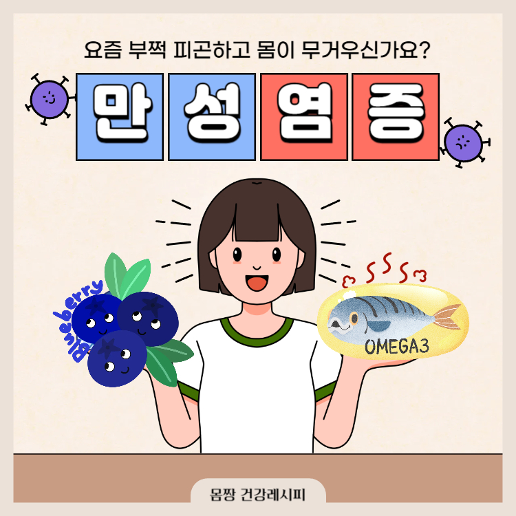 만성염증에 좋은 음식 영양제 차 완벽정리