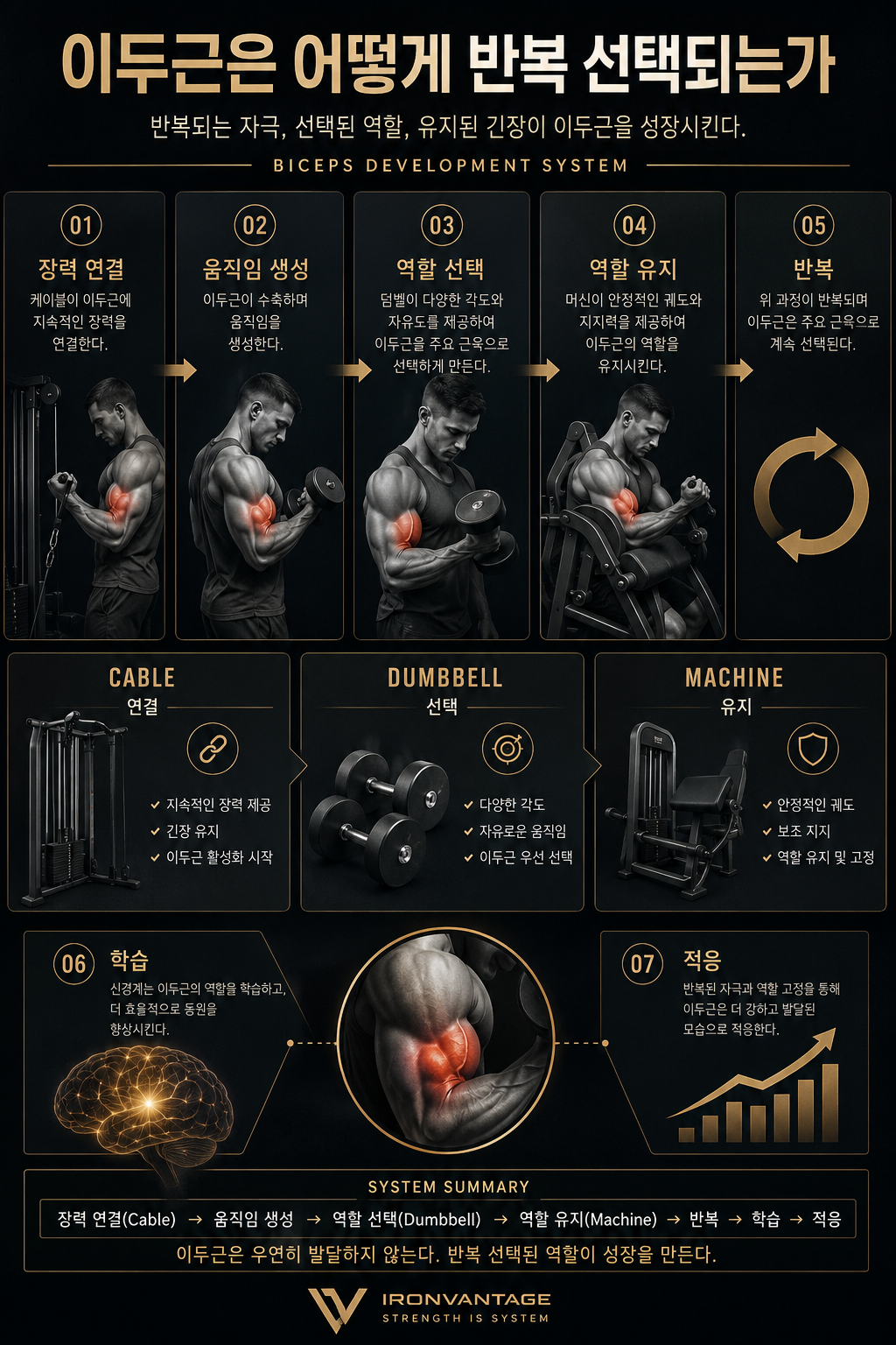 이두근은 어떻게 반복 선택되는가